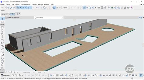 Archicad Ouvertures Sur Mur Et Dalles Youtube