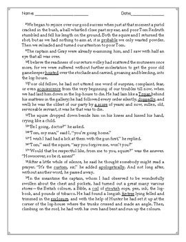 Treasure Island Chapter Vocabulary Word Search And Text Tpt