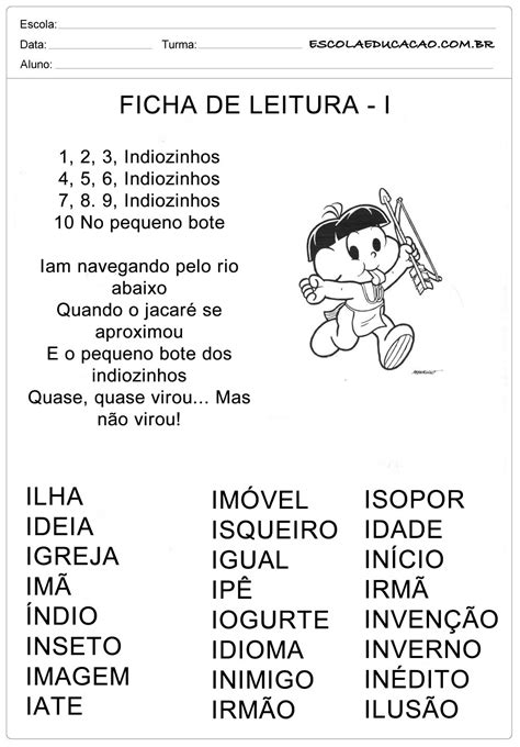 Palavras Com A Letra I Para Alfabetização - 10
