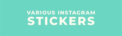 Various Instagram Stickers on Behance