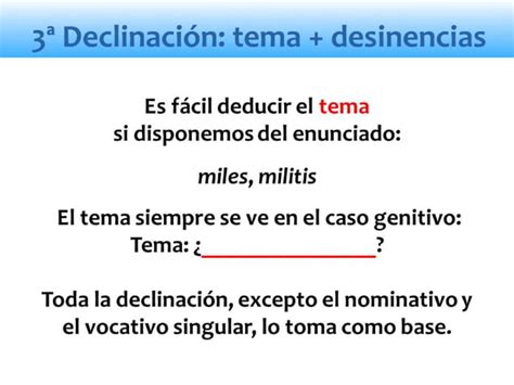 La Declinaci N Latina Ppt