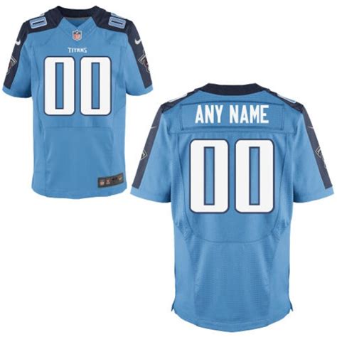 Men's Tennessee Titans Nike Light Blue Custom Alternate Elite Jersey ...