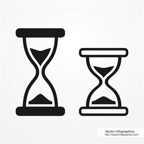 Hourglass Icons Free Vector Eps By Vectorinfographics Hourglass Vector Free Vector