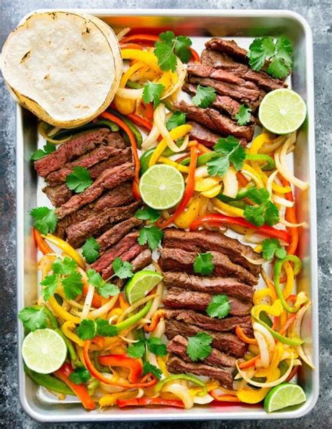 Sheet Pan Steak Fajitas Kirbie S Cravings