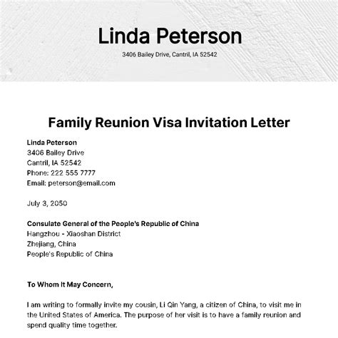 Family Reunion Invitation Letter Exles - Infoupdate.org