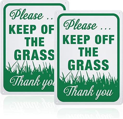 Amazon Globleland Pack Please Keep Off The Grass Sign X