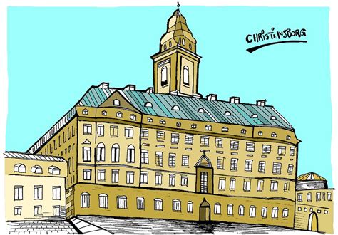 Christiansborg Pen On Paper Digital Coloring Format 219 Flickr