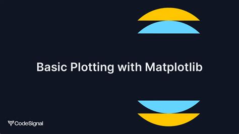 Basic Plotting With Matplotlib CodeSignal Learn