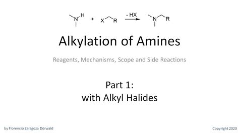 Alkylation Of Amines Part 1 With Alkyl Halides YouTube