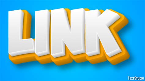 link text effect  logo design word