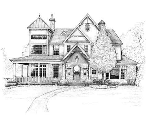 Portraits Of The Home In Pen Ink Artofit