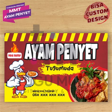 Jual Cetak Spandukbannermmt Warung Ayam Bakar Lele Goreng Sambal