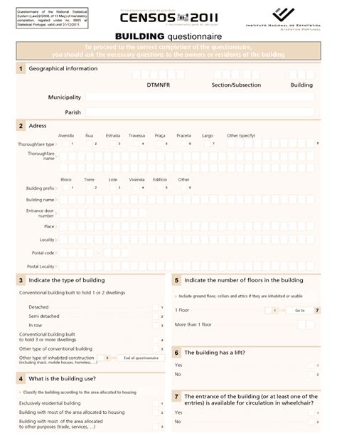 Fillable Online Xv Recenseamento Geral Da Populao Fax Email Print