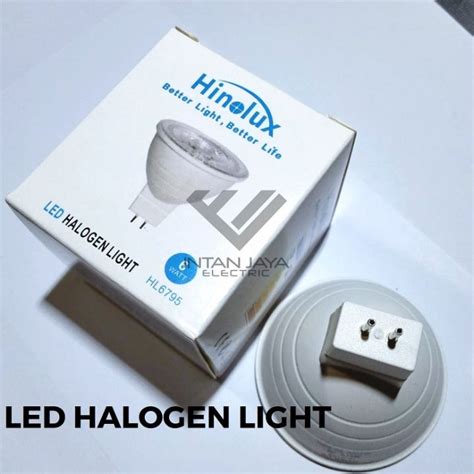 Hinolux Lampu Halogen 6watt MR 16 Lampu Halogen LED Cahaya Warm White