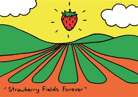 Strawberry Fields Forever Vinyl Art Paint Strawberry Fields Forever