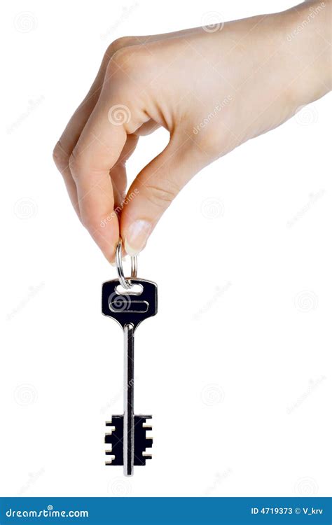 Handing Over The Key Stock Image Image Of Isolated Human 4719373