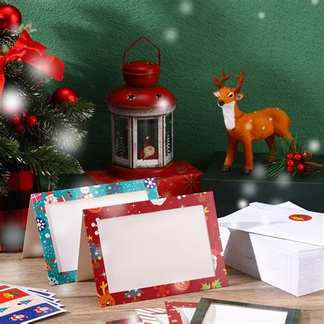 Set Christmas Photo Frame Greeting Cards With Photo Insert Bulk