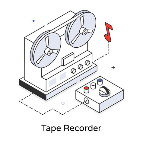 Trendy Tape Recorder 20613504 Vector Art at Vecteezy