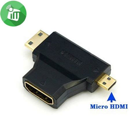 3 In 1 Hdmi Female To Mini Hdmi Male Micro Hdmi Male Adapter Imedia Stores