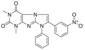 1 3 DIMETHYL 7 3 NITROPHENYL 8 PHENYL 1H IMIDAZO 2 1 F PURINE 2 4 3H