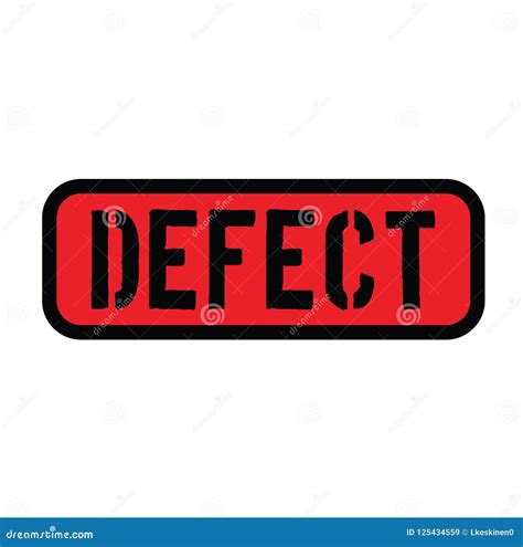 Defect Stamp On White Stock Vector Illustration Of Illustrative