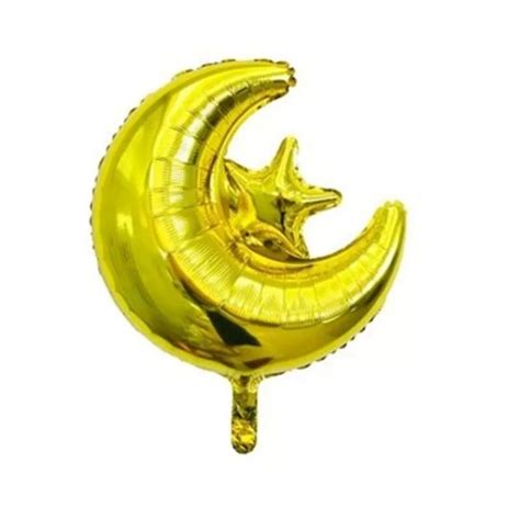 Jual Balon Foil Jumbo Bulan Bintang Idul Fitri Ramadan Lebaran Shopee