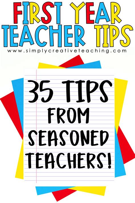 First Year Teacher Tips - Simply Creative Teaching