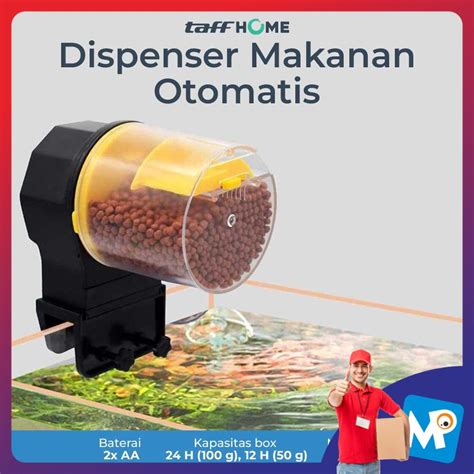 Jual TaffHOME Dispenser Makanan Ikan Aquarium Automatic Food Timer GA