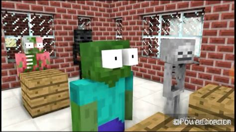 Monster School Platabush Visit Minecraft Animation Youtube