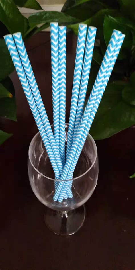 Party Decoration Hearted Pattern Paper Straw For Graduation Party