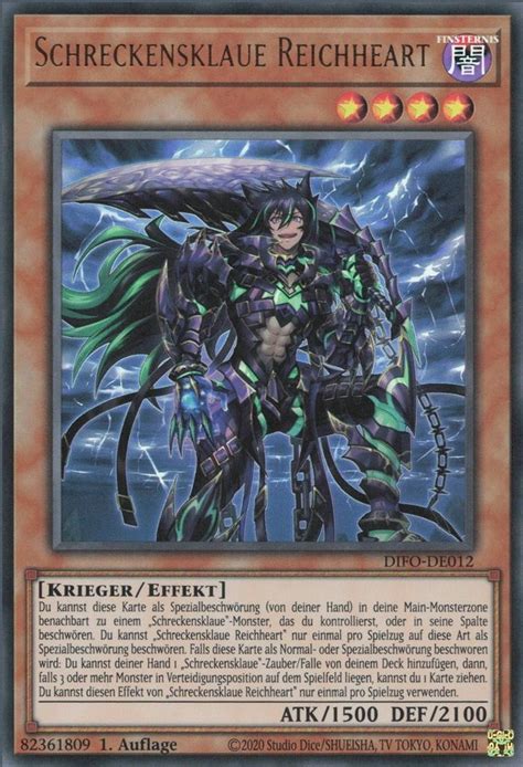 Recollectibles Sammelkarte Yugioh Karte Schreckensklaue Reichheart Yu