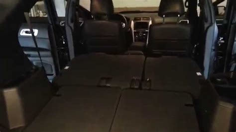 2014 Ford Explorer Rear Cargo Room With All Seats Folded Down YouTube