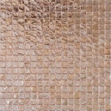 Apollo Tile Skosh In X In Glossy Rose Gold Beige Glass