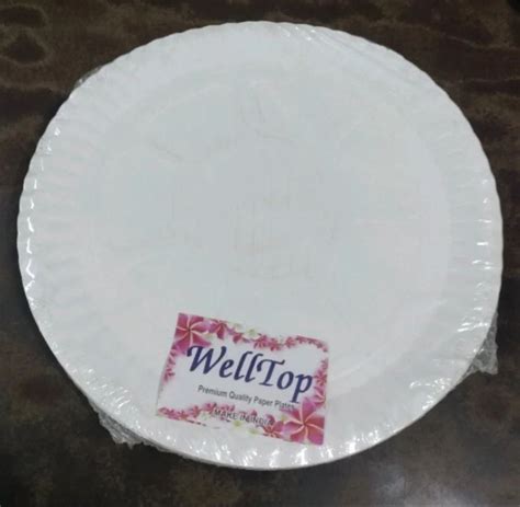 No White Sbs Paper Plate At Packet Paper Plate In Guwahati