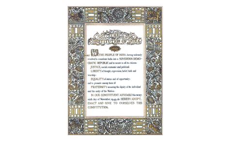 Buy Preamble Of Indian Constitution Frame Wall Online Indic Inspirations