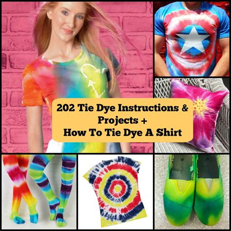 232 Tie Dye Instructions and Projects + How To Tie Dye A Shirt ...