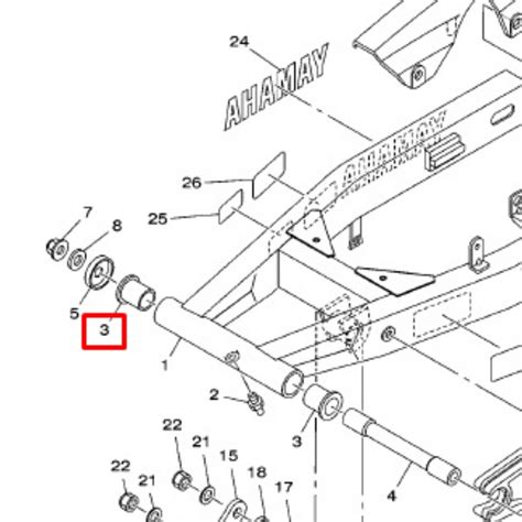 Bucha da Balança 1 Und Original Lander Tenere 250 YAMAHA Tração