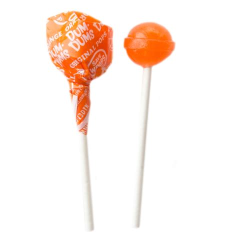 Orange Dum Dums Suckers 75ct Litin Party Value