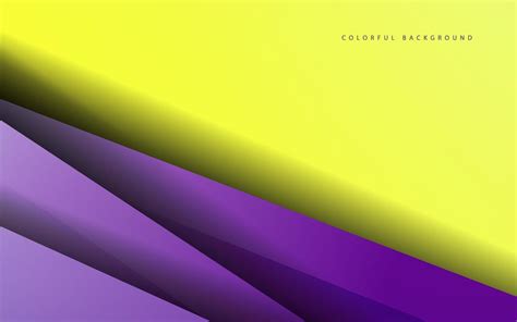 Abstract Banner Background Yellow And Purple Color Vector Art