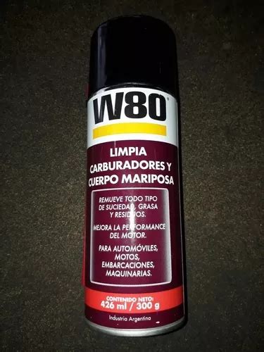 W80 L80 Limpia Carburadores Y Cuerpo Mariposa 426ml Aerosol En Venta En