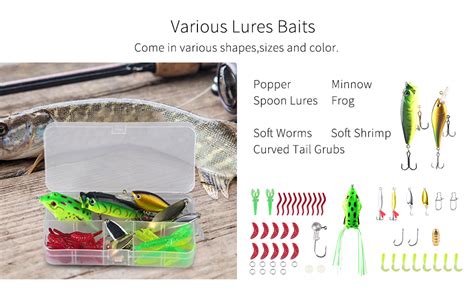 Winshall Fishing Lures Tackle Baits Kit For Freshwater