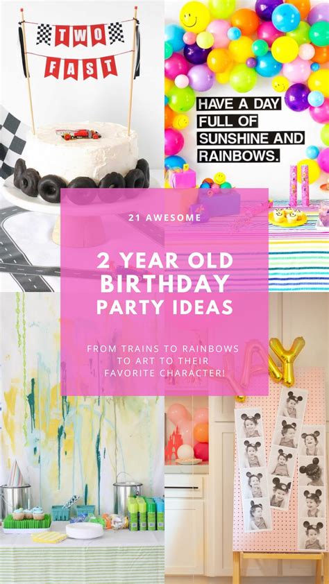 21 Awesome 2 Year Old Birthday Party Ideas - Studio DIY