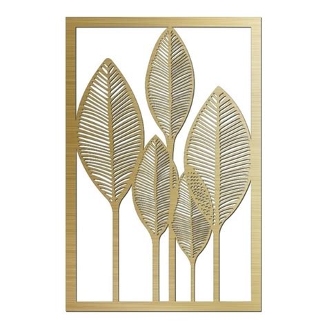 Quadro Grande Folhas Vazado Folhagem Mdf Escultura De Parede Shopee