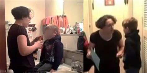 Mom Punishes Son By Forcing Him To Drink Hot Sauce And Take Cold