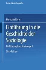 Einführung in Geschichte der Soziologie SpringerLink