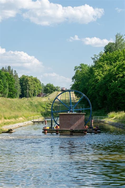 Water Wheel Slipways Of The Elbl G Canal Stock Image Image Of Canal