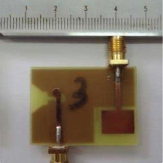 Photographs Of Fabricated Antenna A Top View B Bottom View