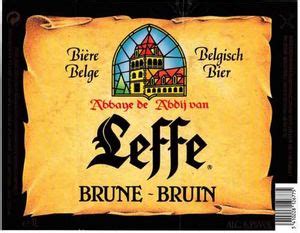 Etiqueta De Bebida Abbaye De Leffe Brune Bruin Brouwerij Hoegaarden