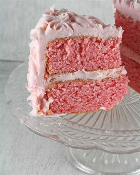 Slice of Strawberry Cake | Rose Bakes