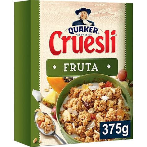 Cruesli Copos De Avena Integral Con Fruta Paquete 375 G QUAKER